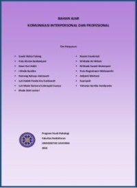BAHAN AJAR KOMUNIKASI INTERPERSONAL DAN PROFESIONAL (E.K)