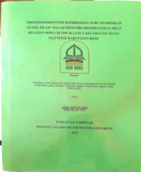Urgensi Kompetensi Kepribadian Guru Pendidikan Agama Islam dalam Menumbuhkembangkan Sifat Religius Siswa di SDN 56 Lanca Kecamatan Tellu Siattinge Kabupaten Bone