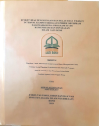 Efektivitas Penggunaan dan Pelayanan Website Internal Kampus Sebagai Sumber Informasi bagi Mahasiswa Program Studi Komunikasi dan Penyiaran Islam IAIN Bone