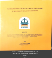 Prospek Pendirian Baitul Maal Wat Tamwil (BMT) di Kecamatan Cina Kabupaten Bone