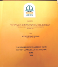 Analisis Model Pengawasan Proses Pembekuan Udang Ekspor dalam Mempertahankan Kualitas Produk (Studi pada CV. Tano Abadi Bone)