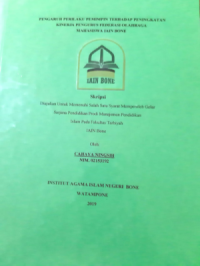 Pengaruh perilaku pemimpin terhadap peningkatan kinerja pengurus Federasi olahraga mahasiswa IAIN Bone