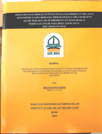 Implementasi Program Pengentasan Kemiskinan Melalii Kelompok Usaha Bersama Program Keluarga Harapan (KUBE PKH) dalam Pemberdayaan Masyarakat Pedesaan (Studi Pada Desa Ajang Pulu Kecamatan Cina)”