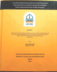 Analisis Segmentasi Pasar dalam Peningkatan Volume Penjualan Mega Jilbab Watampone (Studi tentang Preferensi dan Perilaku Konsumen).