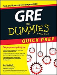 Gre For Dummies: Quick Prep Edition