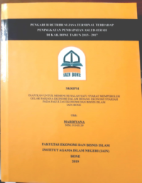 Pengaruh Retribusi Jasa Terminal terhadap Peningkatan Pendapatan Asli Daerah di Kab. Bone tahun 2013 - 2017