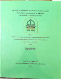 Nilai-nilai Toleransi dalam Buku Pembelajaran Pendidikan Agama Islam di Sekolah Menengah Atas (SMA) XI