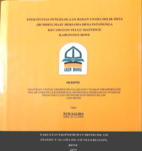 Efektivitas Pengelolaan Badan Usaha Milik Desa (BUMDes) Maju Bersama Desa Patangnga Kecamatan Tellu Siattinge Kabupaten Bone
