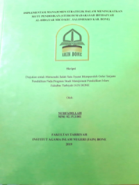 Implementasi Manajemen Strategik Dalam Meningkatkan Mutu Pendidikan (Studi di MI Al-Hidayah Mico Kec. Salomekko Kab. Bone)