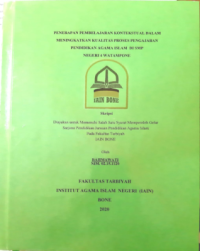 Penerapan Pembelajaran Kontekstual dalam Meningkatkan Kualitas Proses pengajaran Pendidikan Agama Islam di SMP Negeri 4 Watampone