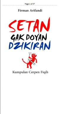 Setan Gak Suka Dzikiran(Kumpulan Cerpen Fiqih)
