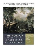 The Norton Anthology American Literature (Volume 1)