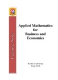 Applied Mathematics for Business and Economics (1.E, 2.E)