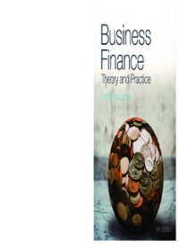 BUSINESS FINANCE: Theory and Practice (E.E,E.S)
