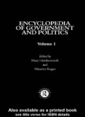 Encyclopedia of government and politics (E.H,E.A)