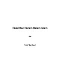 Halal Dan Haram Dalam Islam) 1.S, 2.S, 1.T, 2.T, 3.T, 4.T, 5.T, 6.T, 1.U, 2.U, 1.E, 2.E