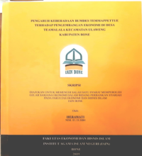 Pengaruh Keberadaan BUMDES Temmappettue Terhadap Pengembangan Ekonomi Di Desa Teamalala Kecamatan Ulaweng Kabupaten Bone