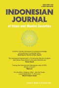 INDONESIAN JOURNAL OF ISLAM AND MUSLIM SOCIETIES