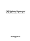 Fikih Kesehatan Kontemporer Terkait Puasa dan Ramadhan (1.S, 2.S, 1.T, 2.T, 3.T, 4.T, 5.T, 6.T, 1.U, 2.U, 1.E, 2.E)