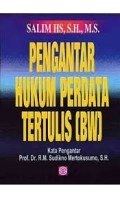 Pengantar Hukum Perdata Tertulis (BW)