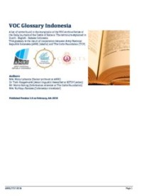 VOC Glossary Indonesia (E.H,E.A,E.P,E.M,E.T,E.B,E.G,E.U,E.K,E.I,E.E,E.S)